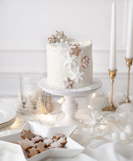 Christmas Snowflake Cake