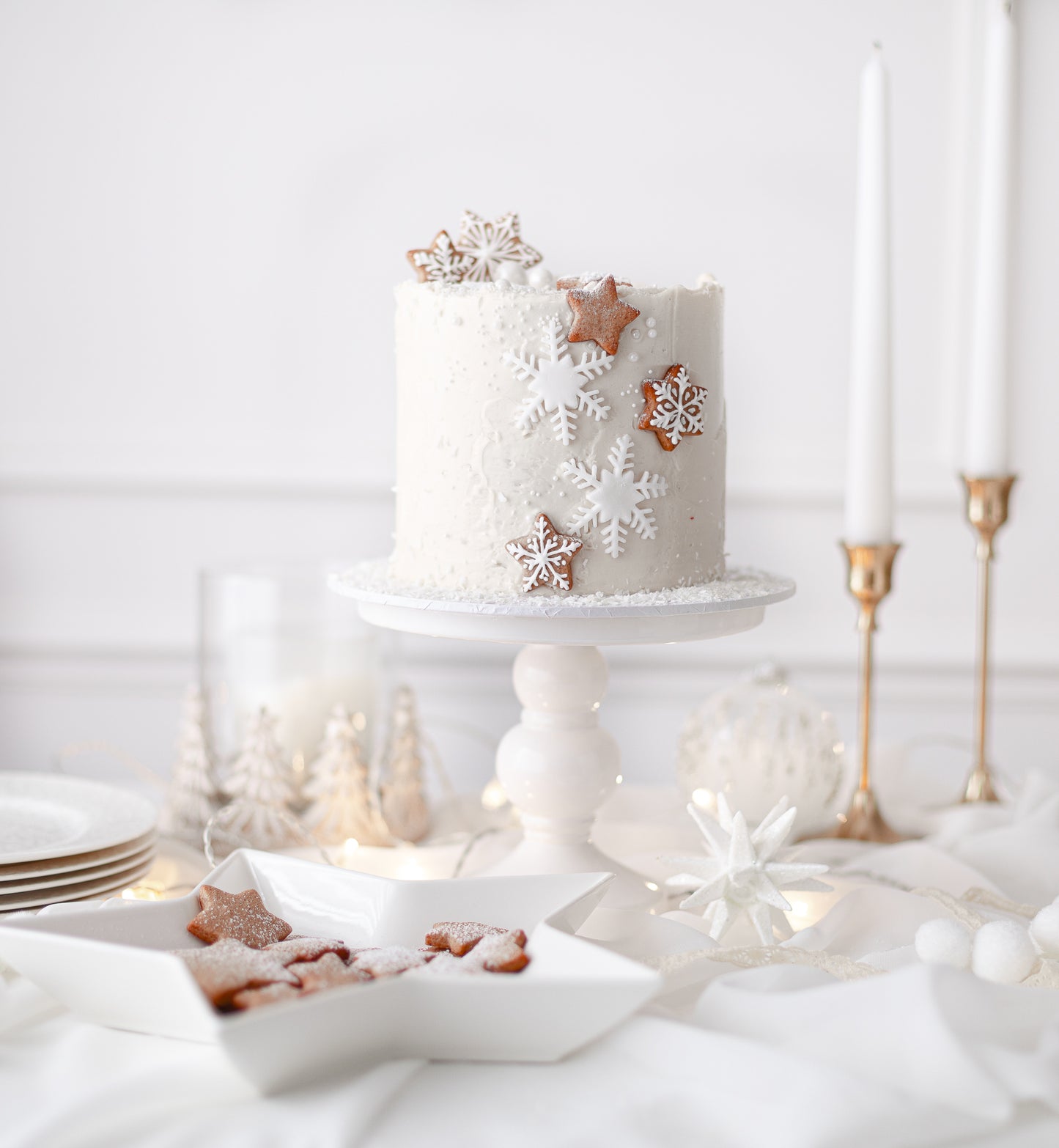 Christmas Snowflake Cake